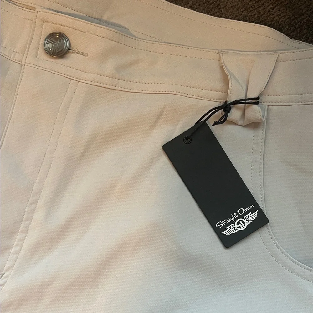 Classic Cream Men's Flat Front Shorts